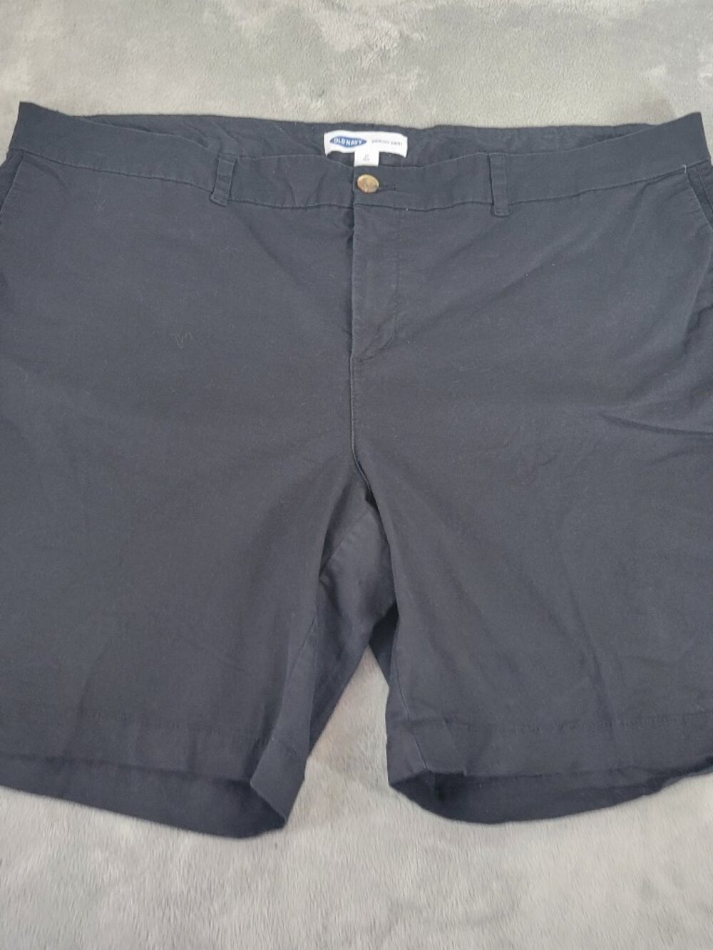 Old Navy Everyday Shorts 24 Black Cotton Blend Stretch 12.5" Inseam BLA45E